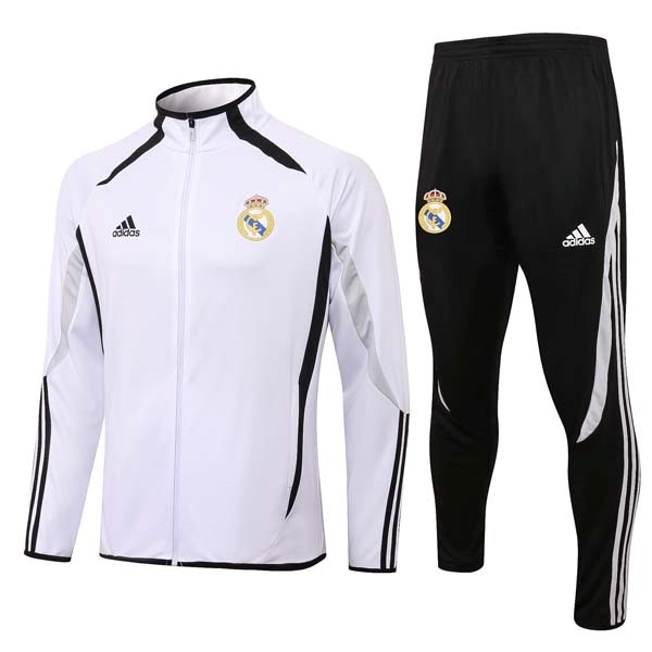 Sweatshirts Real Madrid 2022-2023 Weiß Schwarz Günstige Fußballtrikots